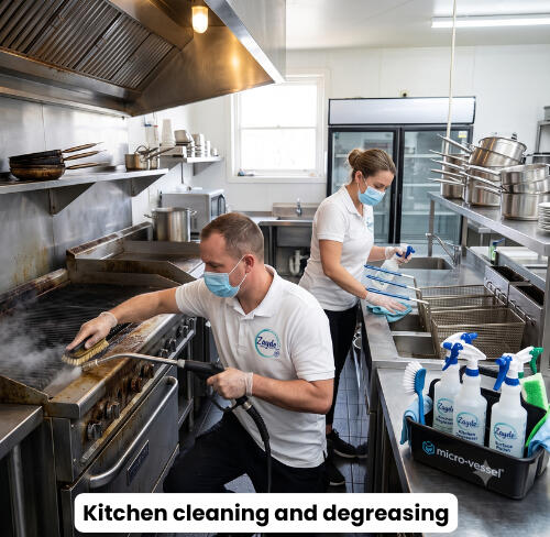 Kitchen cleaning and degreasing Kitchen cleaning and degreasing